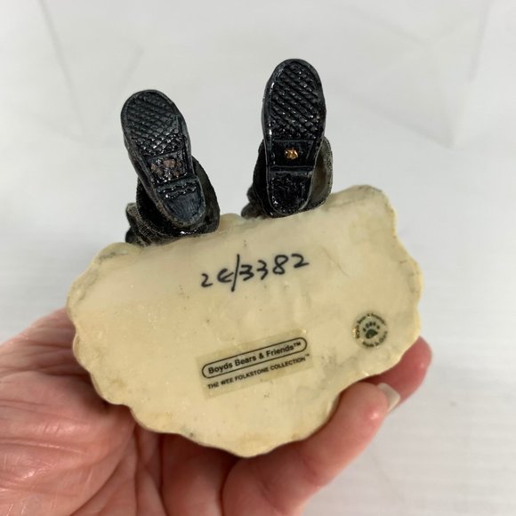 Boyds Bears Wee Folkstone Tuxworth J Angelman Top Hat Angel Shelf Sitter - Picture 6 of 7